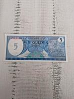 Surinaamse 5 Gulden Biljet - 1982 UNC, Postzegels en Munten, Bankbiljetten | Nederland, Ophalen of Verzenden, 5 gulden, Los biljet