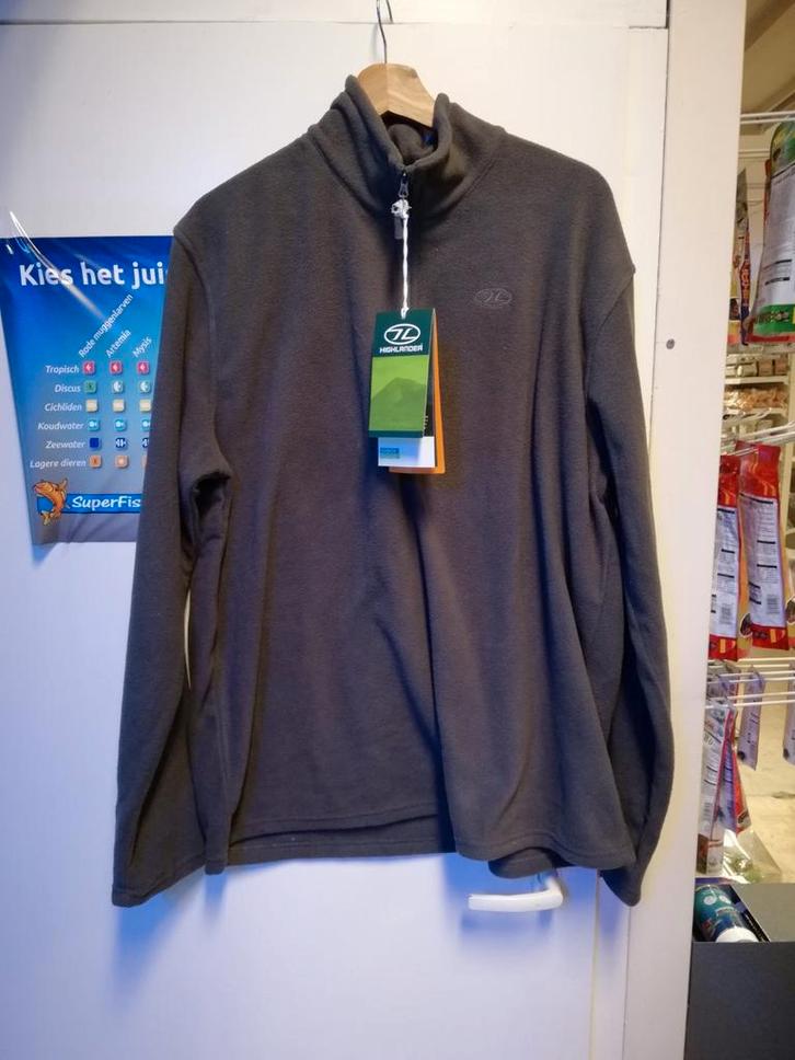 Fleece trui met rits higlander ember unisex  grijs XXl/44, Kleding | Heren, Truien en Vesten, Nieuw, Overige maten, Grijs, Ophalen of Verzenden