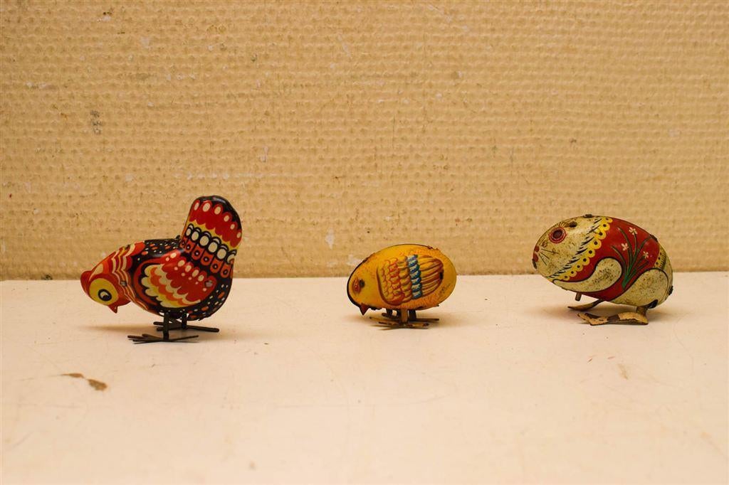 Vintage 6 stuks blikken speelgoed 49556, Verzamelen, Blikken, Ophalen of Verzenden, Gebruikt, Koek(jes)