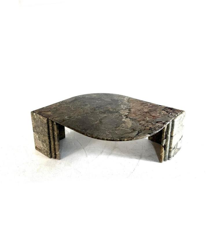 Vintage marmeren ‘Eye’ salontafel, Roche Bobois ‘70, Huis en Inrichting, Tafels | Salontafels, Zo goed als nieuw, Minder dan 50 cm