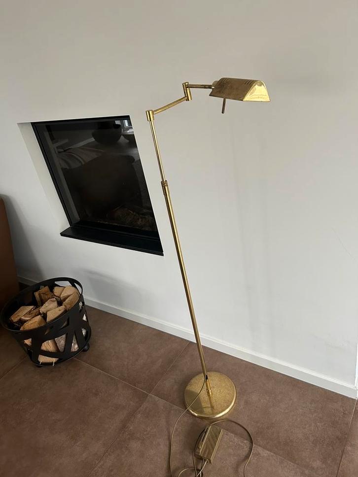 Holtkotter vloerlamp, Huis en Inrichting, Lampen | Vloerlampen, Gebruikt, 100 tot 150 cm, Metaal, Ophalen