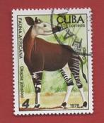 Fauna - Dieren - Okapi - Cuba - (j.'76) - gebr, Ophalen of Verzenden, Gestempeld, Dier of Natuur