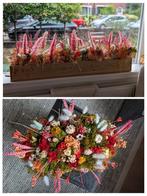 Prachtige bloemstukken droogbloemen, Ophalen, Zo goed als nieuw, Versiering, Geboorte of Huwelijk