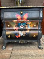 Uniek gepimpt buikkastje, Huis en Inrichting, Kasten | Ladekasten, Ophalen, 50 tot 100 cm, Zo goed als nieuw, 3 of 4 laden