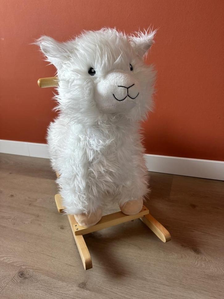Bloomingville Hobbeldier Lama, Kinderen en Baby's, Speelgoed | Hobbelfiguren, Zo goed als nieuw, Ophalen