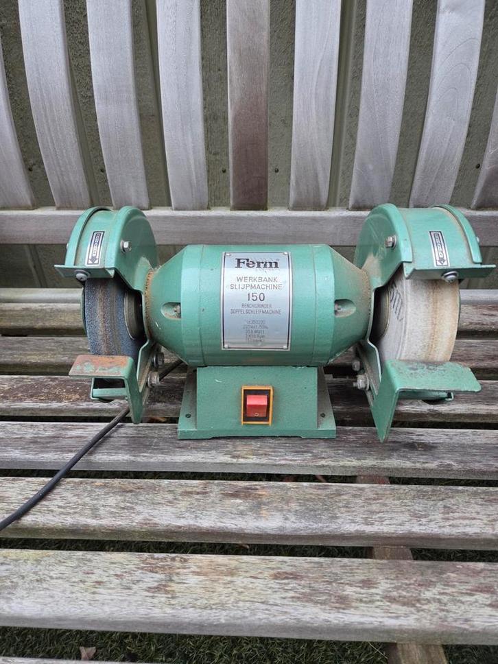Ferm Werkbank Slijpmachine 150, Doe-het-zelf en Verbouw, Gereedschap | Slijpmachines, Ophalen of Verzenden