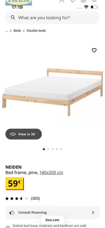 Ikea Bed with Matress - afbeelding 1
