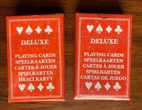 2x pakje speelkaarten Deluxe, playing cards, Verzamelen, Speelkaarten, Jokers en Kwartetten, Zo goed als nieuw, Speelkaart(en)