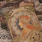 Mooi Alphonse Mucha Jugendstil Notitieboek Zodiac boek, Antiek en Kunst, Ophalen of Verzenden