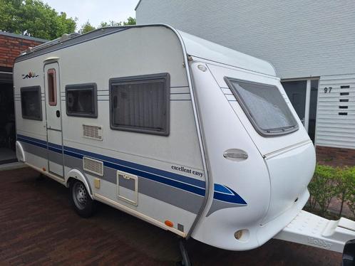 Caravan Hobby 450 UF (2006), Caravans en Kamperen, Caravans, Particulier, tot en met 4, Rondzit, Hobby, Disselslot, Fietsenrek