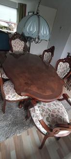 Klassieke Eethoek - 6 Personen, Huis en Inrichting, Complete eetkamers, Ophalen, Gebruikt, Klassiek, 4 tot 6 stoelen
