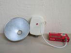 Vintage Wedena flitser met Philips PF1 lampjes, Flitser, Ophalen of Verzenden, 1960 tot 1980