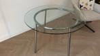 Glazen eettafel Ikea Salmi, Huis en Inrichting, Tafels | Eettafels, Ophalen, Gebruikt, Rond, Glas