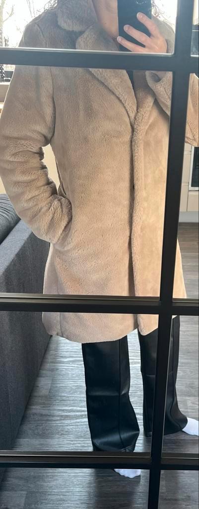 G-Maxx Bontjas Zandkleur - Maat S, Kleding | Dames, Jassen | Winter, Zo goed als nieuw, Maat 36 (S), Beige, Ophalen of Verzenden