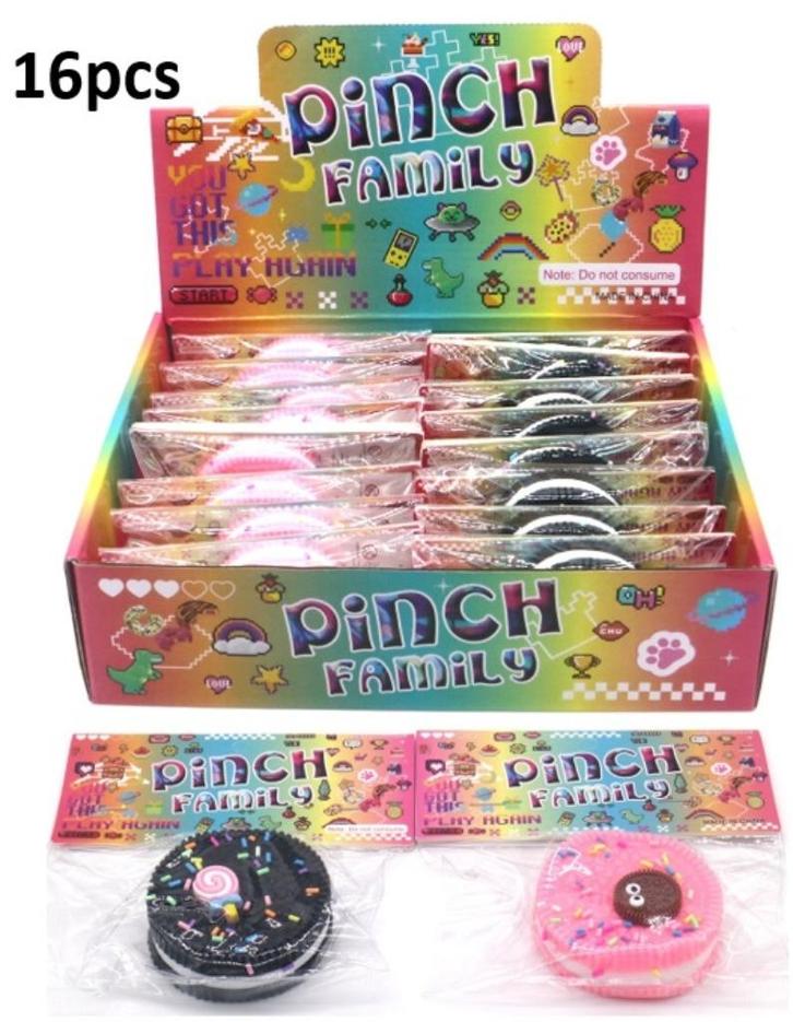 PARTIJ SQUISHY COOKIES IN DISPLAY, Diversen, Rommelmarktspullen, Nieuw, Ophalen of Verzenden