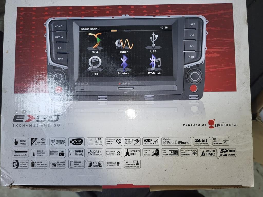 Zenec EXGO Autoradio Navigatiesysteem, Auto diversen, Autoradio's, Nieuw, Ophalen of Verzenden