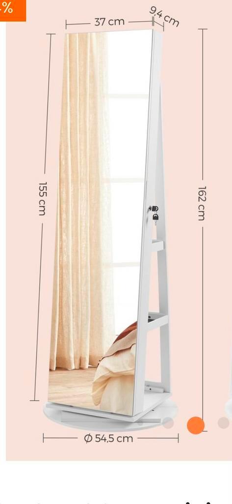 Make up kast met spiegel NIEUW!, Huis en Inrichting, Woonaccessoires | Spiegels, Nieuw, Minder dan 50 cm, Rechthoekig, Ophalen of Verzenden