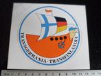 sticker transgermania transfinlandia logo schip vlag, Verzenden, Zo goed als nieuw, Bedrijf of Vereniging