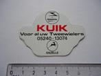 sticker oud Gazelle fiets KUIK coevorden brommer sparta, Verzamelen, Verzenden, Zo goed als nieuw, Bedrijf of Vereniging