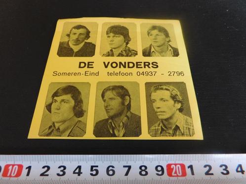 sticker Someren Eind DE VONDERS  04937-2796, Verzamelen, Stickers, Zo goed als nieuw, Bedrijf of Vereniging, Ophalen
