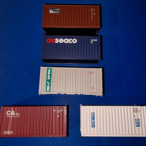 CONTAINER 20'ft DIVERS 1:87-H0, Hobby en Vrije tijd, Modeltreinen | H0, Zo goed als nieuw, Overige merken, Ophalen of Verzenden