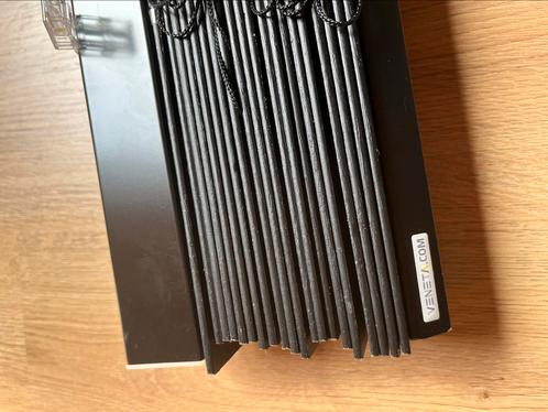 Houten luxaflex Veneta 60mm mat zwart, Huis en Inrichting, Stoffering | Gordijnen en Lamellen, Zo goed als nieuw, 100 tot 150 cm