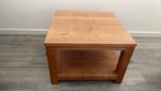 Teakhouten tafel/bijzettafel, Huis en Inrichting, Ophalen, Minder dan 45 cm, Vierkant, 55 tot 75 cm