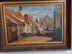 Schilderij van Oud Katwijk, Antiek en Kunst, Ophalen of Verzenden