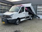 Volkswagen Crafter 2.0 TDI 140pk Kipper Laadkraan Openlaadba, Euro 5, Stof, Gebruikt, Zwart