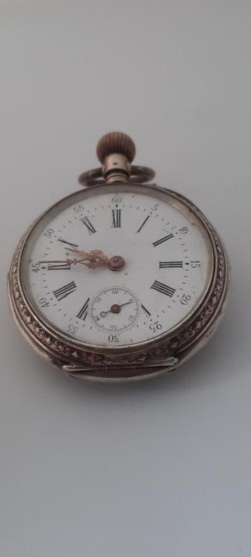 Zilveren Zakhorloge - Werkend, 4.5cm beschikbaar voor biedingen