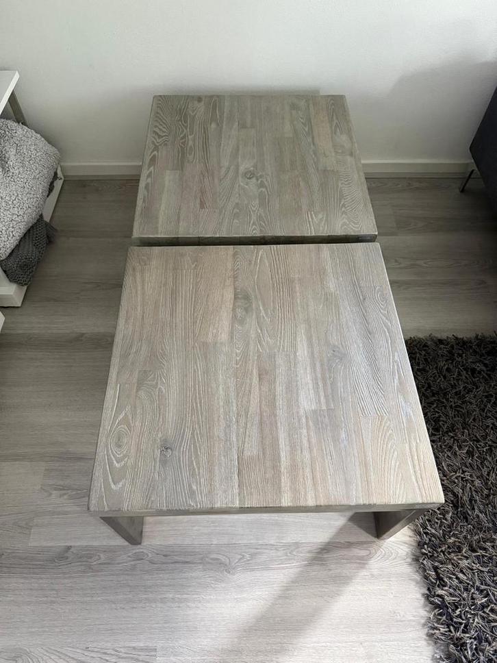 Salontafel set - Modern design, Huis en Inrichting, Tafels | Salontafels, Zo goed als nieuw, Minder dan 50 cm, 50 tot 100 cm, Vierkant