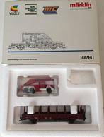 Märklin 46941 Rongenwagon met brandweerkraanwagon, Hobby en Vrije tijd, Modeltreinen | H0, Wisselstroom, Ophalen of Verzenden