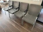Eetkamerstoelen Gelderland/Young, Huis en Inrichting, Stoelen, Ophalen, Metaal, Gebruikt, Vier