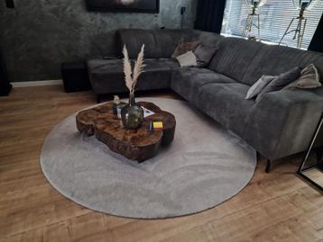  velvet taupe vloerkleed 2 meter splinternieuw