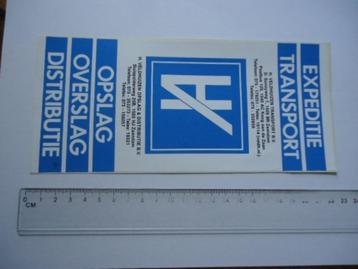 sticker oud H VELDHUIZEN transport Zaandam koog ad zaan truc beschikbaar voor biedingen