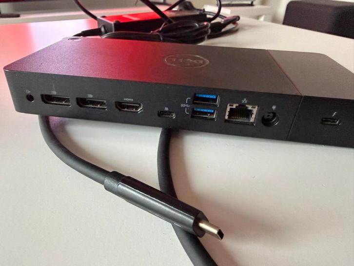 Dell WD19TB Docking Station, Thunderbolt 3, 180W, Computers en Software, Dockingstations, Zo goed als nieuw, Docking station, Laptop