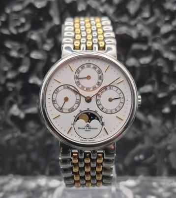 Baume Et Mercier Moonphase Triple Date Ref. 5134 Quartz beschikbaar voor biedingen