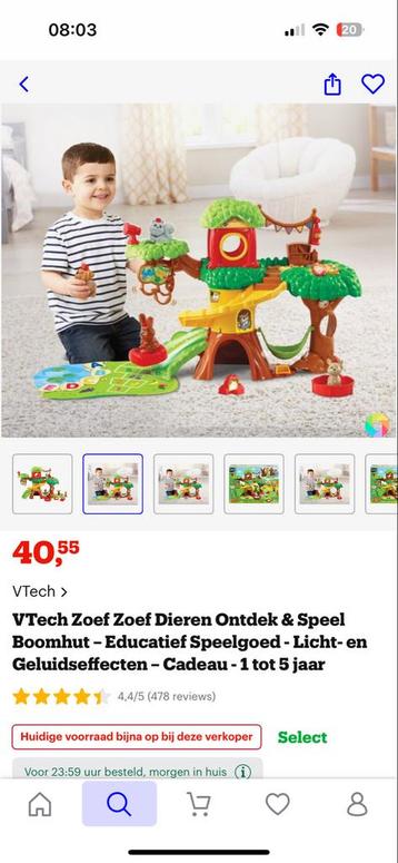 VTech Zoef Zoef Dieren Boomhut beschikbaar voor biedingen