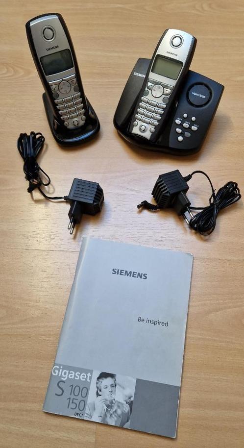Siemens Gigaset S150, 2 handsets + antwoordapparaat, DECT, Telecommunicatie, Vaste telefoons | Handsets en Draadloos, Zo goed als nieuw