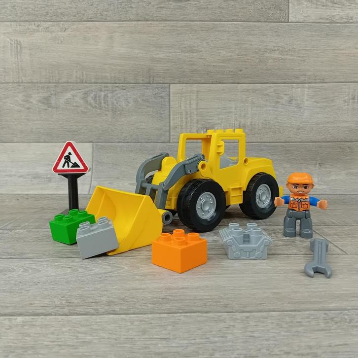 duplo grote loader shovel bulldozer, Kinderen en Baby's, Speelgoed | Duplo en Lego, Zo goed als nieuw, Duplo, Ophalen of Verzenden