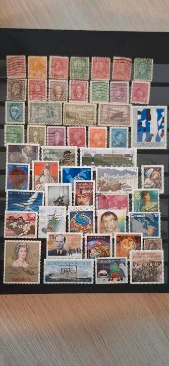 Canada Postzegels - Gestempeld in stockboek - 14 bladen, Postzegels en Munten, Postzegels | Amerika, Gestempeld, Noord-Amerika