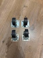 Set van 4 zwenkwielen, Doe-het-zelf en Verbouw, Zwenkwielen, Ophalen, Nieuw