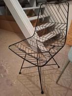 Industriële metalen stoel – modern design, Ophalen, Zwart, Zo goed als nieuw, Metaal