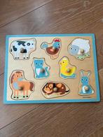 Houten dierenpuzzel van Dille en Kamille, 2 tot 4 jaar, Gebruikt, 10 tot 50 stukjes, Ophalen of Verzenden