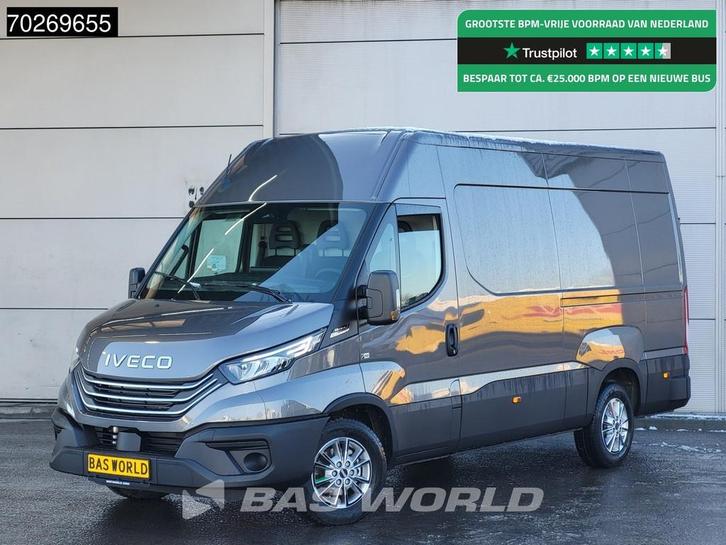 Iveco Daily 35S21 Automaat 2025 model L3H2 Trekhaak Tacho AC, Auto's, Bestelauto's, Bedrijf, Te koop, Achteruitrijcamera, Airconditioning
