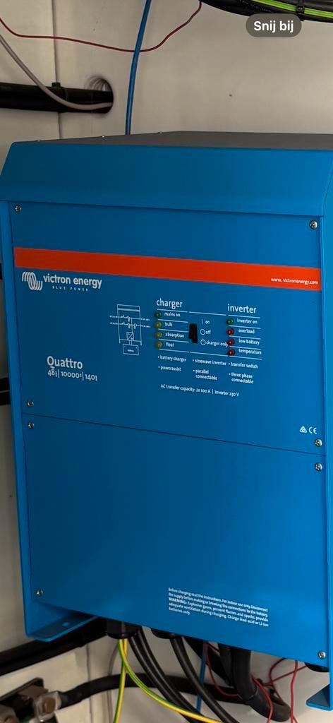 Victron Quattro 48/10000/140-100/100 Omvormer/Lader, Watersport en Boten, Navigatiemiddelen en Scheepselektronica, Zo goed als nieuw