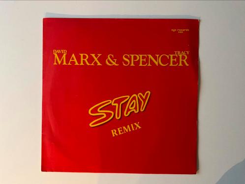 Marx & Spencer – Stay (Remix) 12: italo disco, Cd's en Dvd's, Vinyl | Dance en House, Gebruikt, Disco, 12 inch, Ophalen of Verzenden