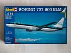 Revell 1/144 boeing 737-800 KLM, Ophalen of Verzenden, Zo goed als nieuw, 1:72 tot 1:144, Revell