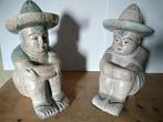 Vintage Houten Beeldjes Mexicaanse Jongens Sombrero, Ophalen of Verzenden