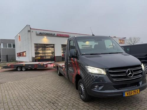 Mercedes-Benz Sprinter +aanhanger 519 CDI V6 Autotransporter, Auto's, Bestelauto's, Te koop, Achteruitrijcamera, Adaptive Cruise Control